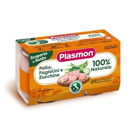 Omogeneizzato Pollo Fagiolini Zucchine Plasmon