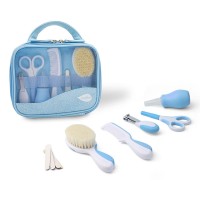 Nuvita Beauty Set Neonato con Forbici, Spazzola, Pettine, Taglia Unghie - Azzurro