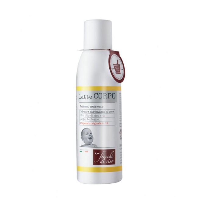 Fiocchi di Riso Latte Balsamo Corpo con Olio di Riso e Argan bio, 140ml di Fiocchi di Riso