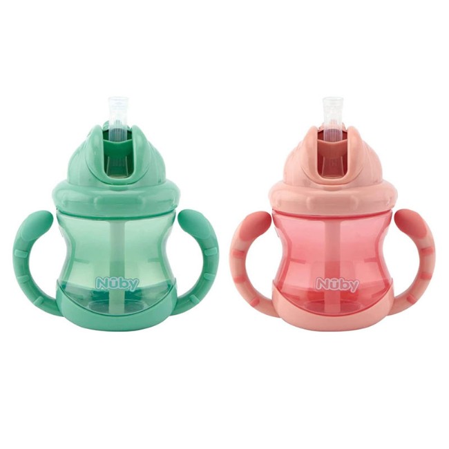 Tazza con Manici e Cannuccia Flip-It 240ml di Nuby