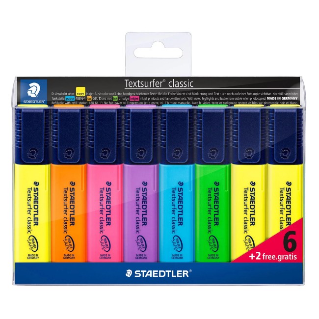 Astuccio Promo 6+2 Evidenziatori Textsurfer