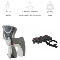 Seggiolino Bici Baby Shield con Attacco Portapacchi di Ok Baby 