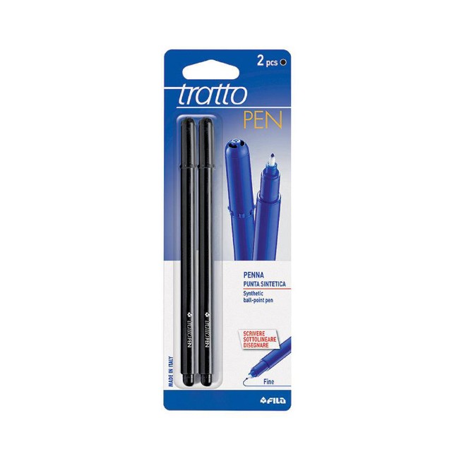2 Tratto Pen Metal Nero Fila