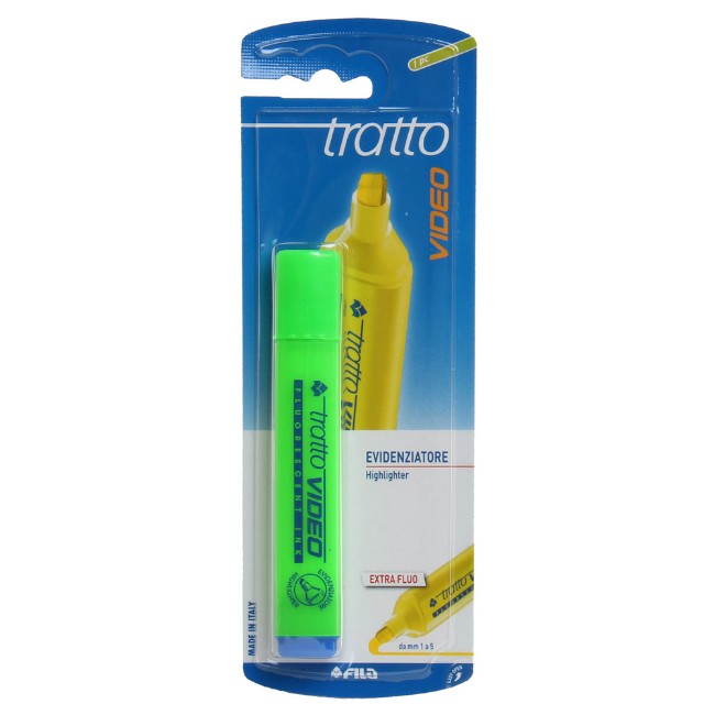 Evidenziatore Tratto Video Verde Fila
