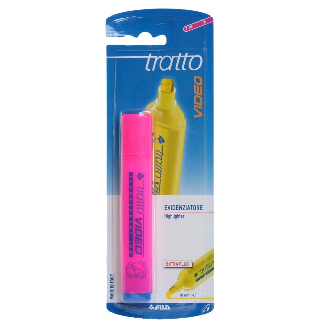 Evidenziatore Tratto Video Rosa Fila