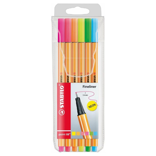 Astuccio 6 Colori Stabilo Pen 68 Neon 