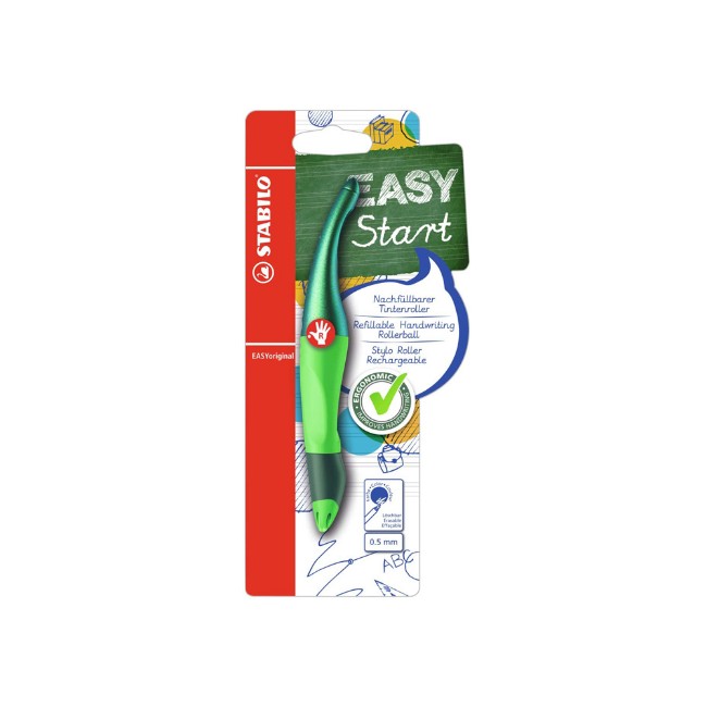 Penna Roller Ergonomica EASYoriginal Holograph per Destrimani Colore Verde