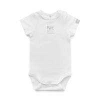 Body Bambino Maniche Corte - Bianco di Bamboom 