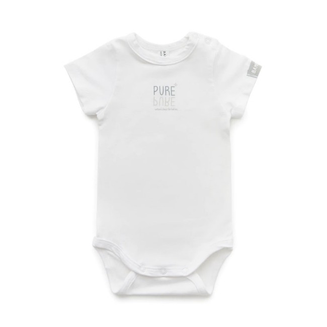 Body Bambino Maniche Corte - Bianco di Bamboom 