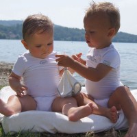 Body Bambino Maniche Corte - Bianco di Bamboom 