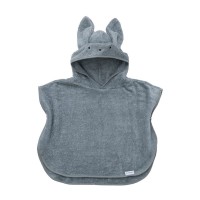 Bamboom Poncho Bambino in Bambù organico 2-4 Anni - Blu
