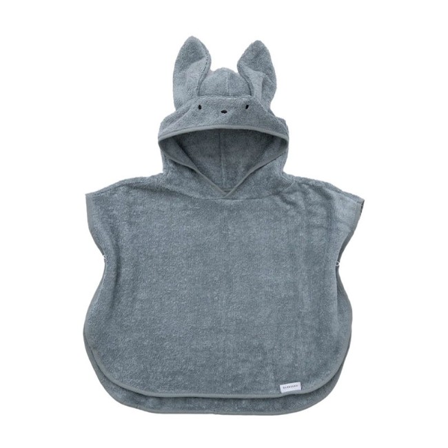 Bamboom Poncho Bambino in Bambù organico 2-4 Anni - Blu