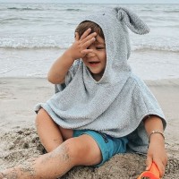 Bamboom Poncho Bambino in Bambù organico 2-4 Anni 