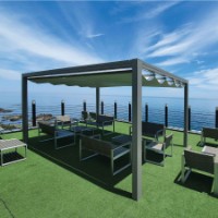 Pergola Autoportante Onda 120 3x3 m di Giulio Barbieri