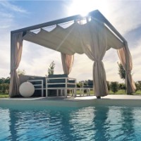 Pergola Autoportante Onda 120 3x3 m di Giulio Barbieri