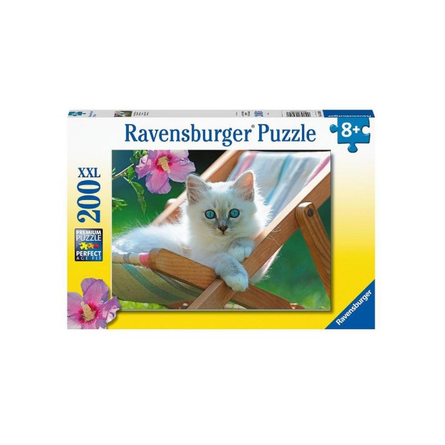 Puzzle Micio Bianco 200 Pezzi XXL Ravensburger