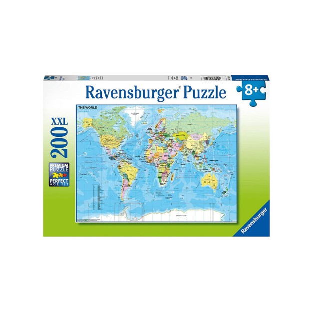 Puzzle Mappa del Mondo 200 XXL Ravensburger