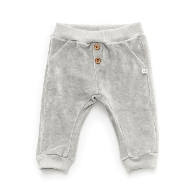 Bamboom Pantaloncino in Velluto Elastico e Traspirante - Grigio Ghiaccio di Bamboom