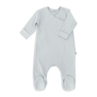 Bamboom Tutina con Piedi Pure in Bambù Organico taglia 1m, 3m - Light Blue