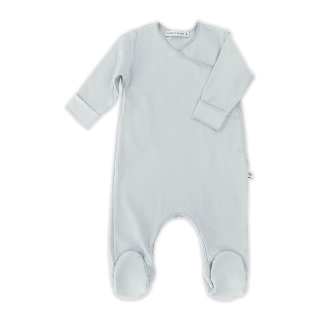 Bamboom Tutina con Piedi Pure in Bambù Organico taglia 1m, 3m - Light Blue