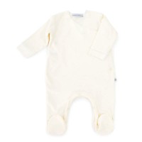 Tutina Pure con Piedi per Bimbi Prematuri - Panna di Bamboom