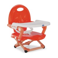Chicco Rialzo Sedia Pocket Snack Regolabile con Vassoio Rimovibile per Bambini max 3 anni - Poppy Red