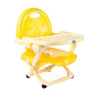 Chicco Rialzo Sedia Pocket Snack Regolabile con Vassoio Rimovibile per Bambini max 3 anni - Saffron