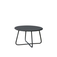 Vermobil Tavolo Basso Daisy Rotondo Ø65 cm in Acciaio Nero