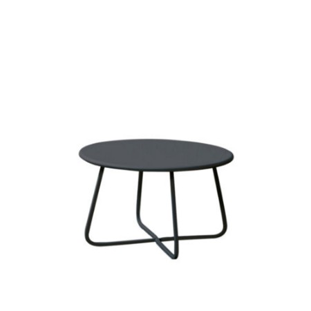 Vermobil Tavolo Basso Daisy Rotondo Ø65 cm in Acciaio Nero