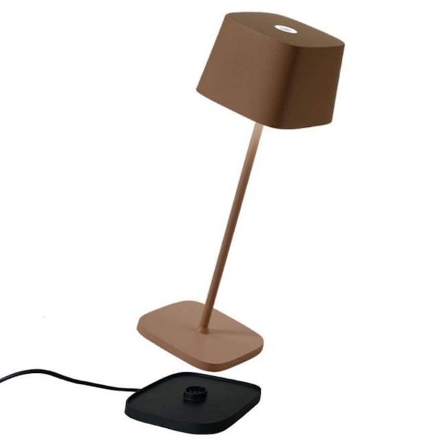 Ofelia Pro Lampada da Tavolo Zafferano Corten