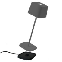 Ofelia Pro Lampada da Tavolo Zafferano Grigio Scuro