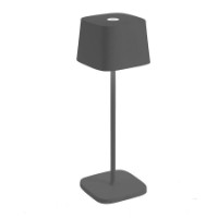 Ofelia Pro Lampada da Tavolo Zafferano Grigio Scuro