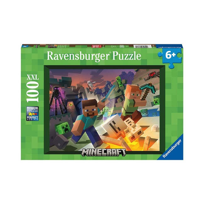 Puzzle Minecraft 100 Pezzi XXL Ravensburger