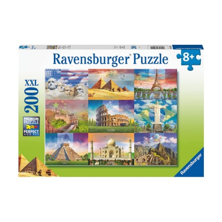 Puzzle Monumenti del Mondo 200 Pezzi XXL Ravensburger