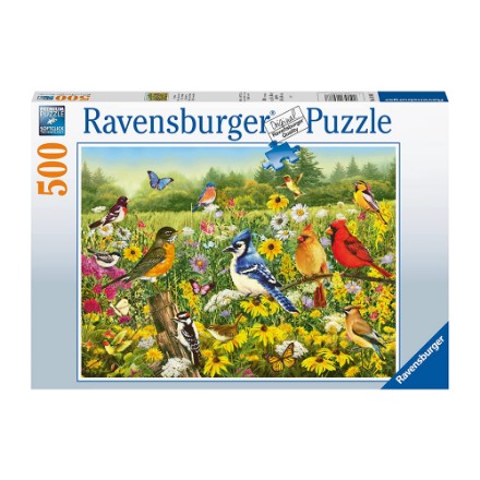 Puzzle Uccelli nel Campo 500 Pezzi Ravensburger
