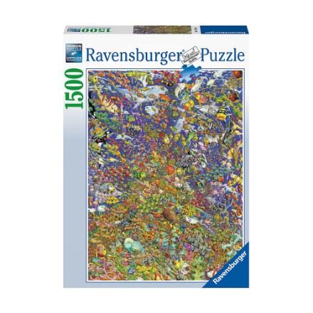 Puzzle Arcobaleno di Pesci 1500 Pezzi Ravensburger