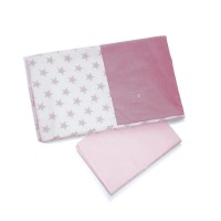 Cuoricini Corredo Tessile per Letto Moovie - Rosa