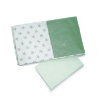 Cuoricini Corredo Tessile per Letto Moovie - Verde Salvia