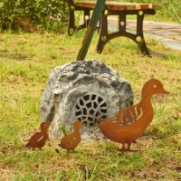Picchetti Decorativi da Giardino Anatra e Anatroccoli Kaemingk