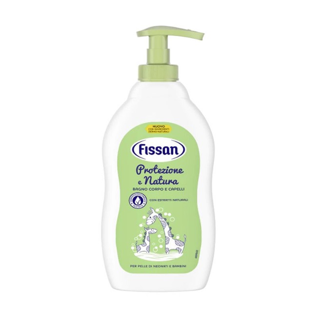 Fissan Bagno Corpo e Capelli Protezione e Natura 2in1 con Aloe e Calendula 400ml di Fissan