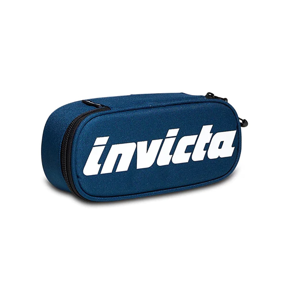 ASTUCCIO Ovale Comix Tinta Unita VERDE ACQUA Scomparto Interno Attrezzato Porta Penne Con Zip