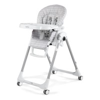 Peg Perego Seggiolone Prima Pappa Follow Me - Linear Grey