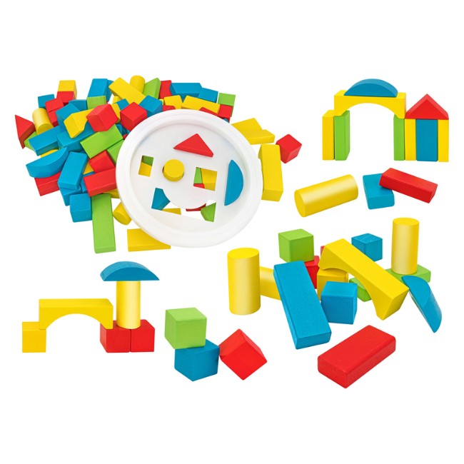 Secchiello Costruzioni Legno 100 Pezzi Globo