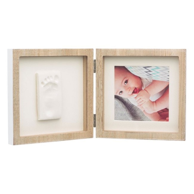 Paniate - Baby Art Cornice Quadrata per Foto e Impronta Neonato in Legno di  Baby Art