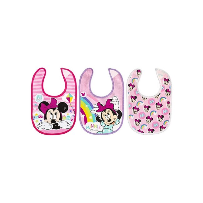 Interbaby Confezione Da 12 Bavaglini Per Neonato, 25x35 Cm, In Spugna Di Cotone Con Gomma, Unisex, Stampati Con Animaletti