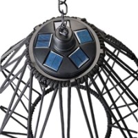 Lampadario Solare Nero con Luce LED Kaemingk