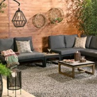 Lampadario Solare Nero con Luce LED Kaemingk