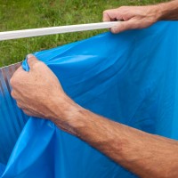 Immagine di Liner Blu per Piscina Ovale h120 cm