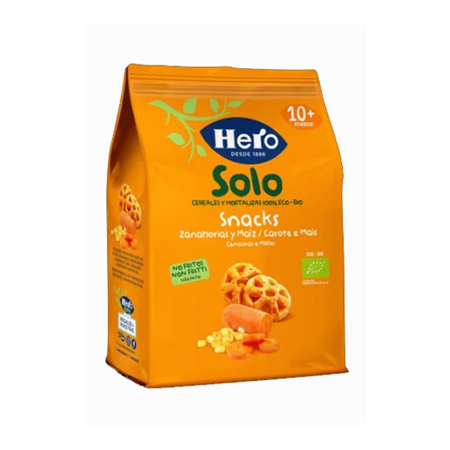 Solo Snacks Carota e Mais Bio 40g di Hero Baby