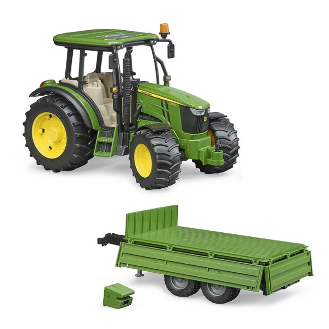 John Deere 5115 M con Rimorchio Bruder